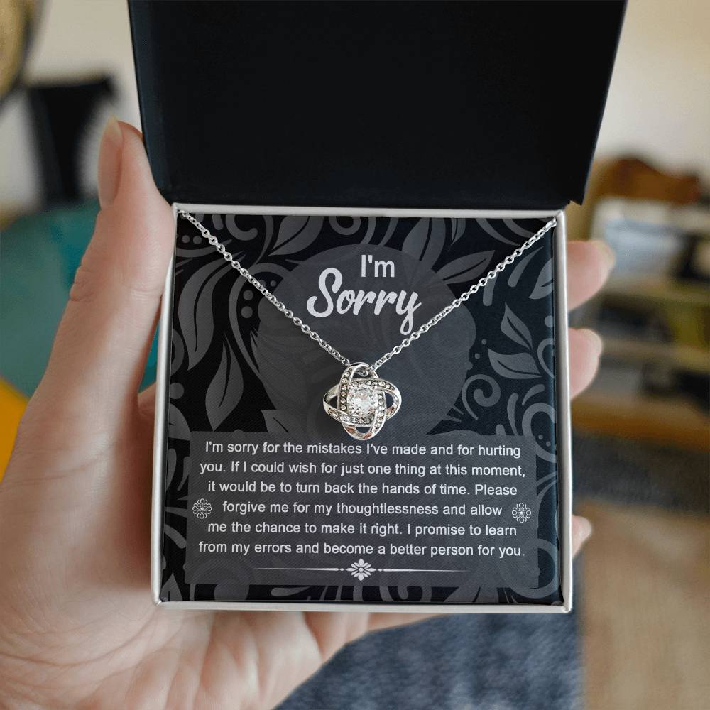 Sorry - Just One Thing - Love Knot Necklace
