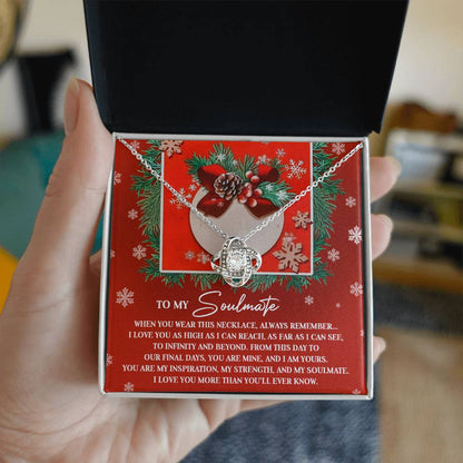 Soulmate - I Am Yours - Love Knot Necklace