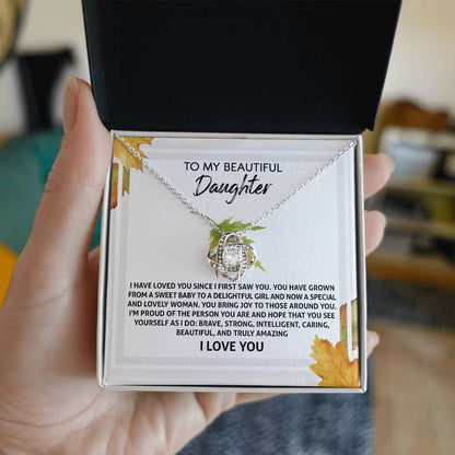 Daughter - See Yourself - Love Knot Necklace
