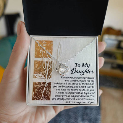 Daughter - Holds For You - Love Knot Necklace