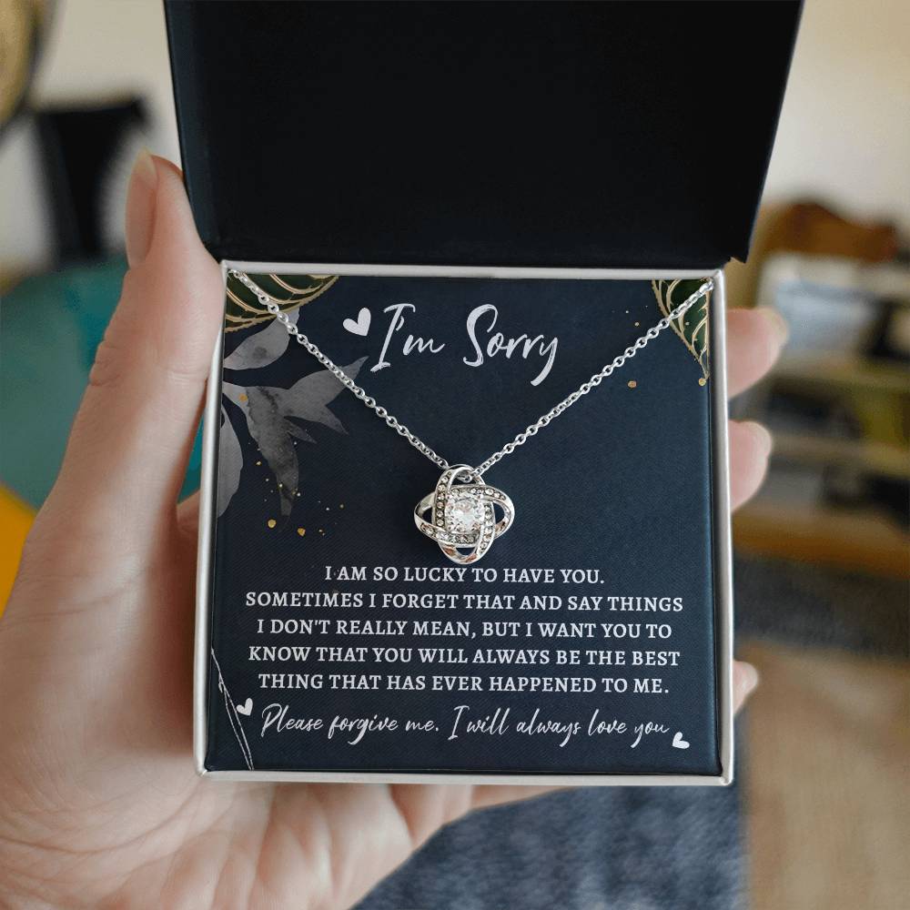 Sorry - The Best Thing - Love Knot Necklace