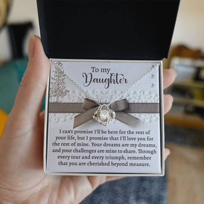 Daughter - Mine To Share - Love Knot Necklace