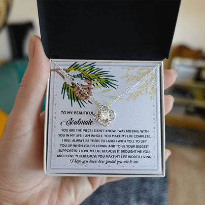 Soulmate - Biggest Supporter - Love Knot Necklace