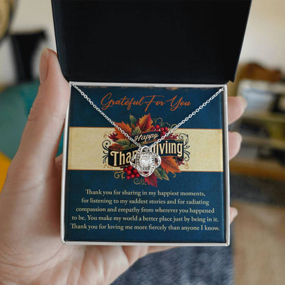 Thanksgiving - Happiest Moments - Love Knot Necklace
