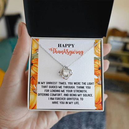Thanksgiving - Guided Me Through - Love Knot Necklace