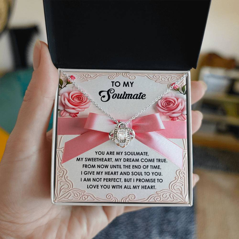 Soulmate - Heart And Soul - Love Knot Necklace