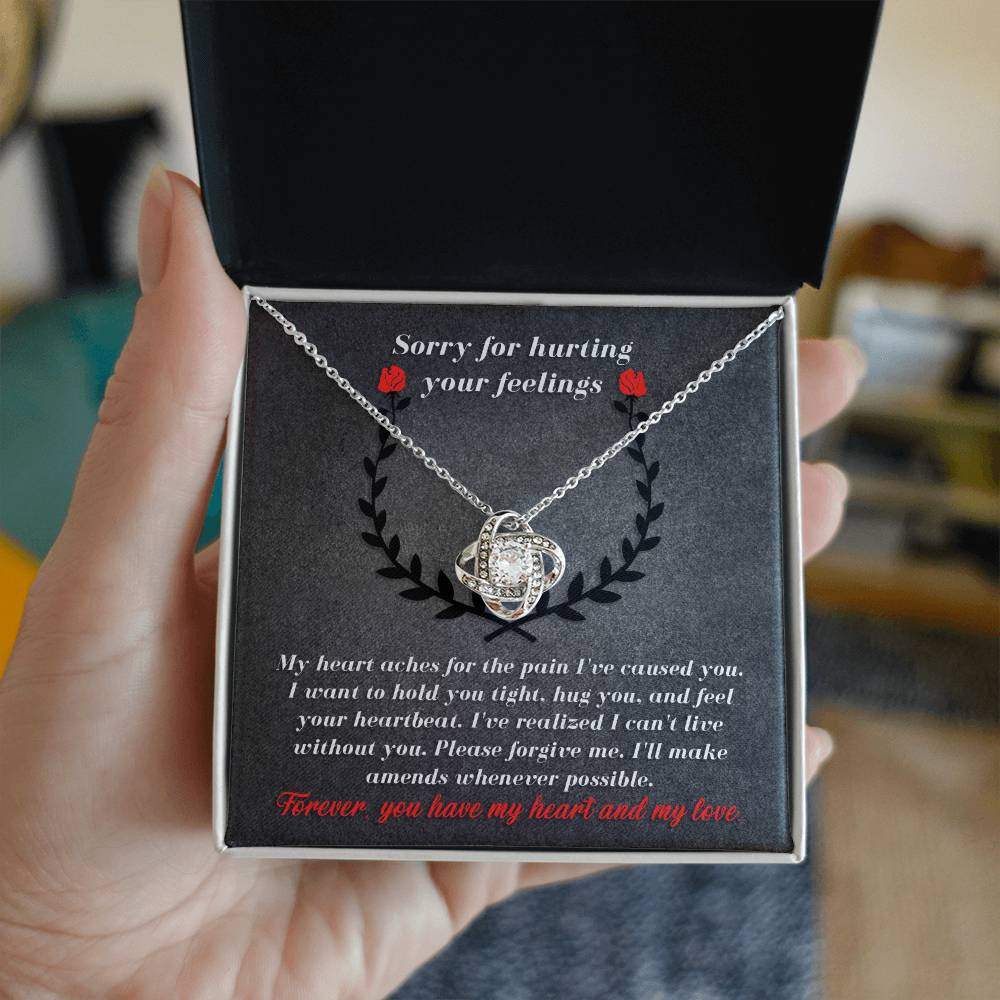 Sorry - Make Amends - Love Knot Necklace