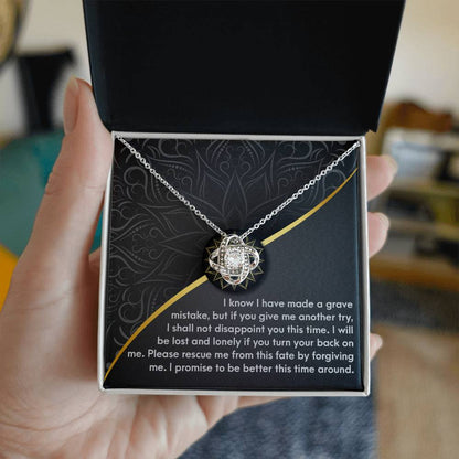 Sorry - Turn Your Back - Love Knot Necklace