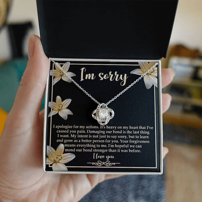 Sorry - The Last Thing - Love Knot Necklace