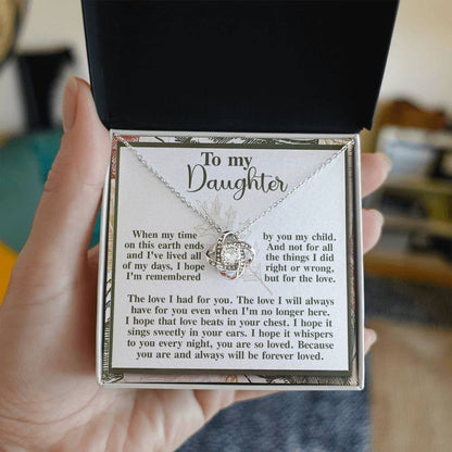 Daughter - In Your Ears - Love Knot Necklace