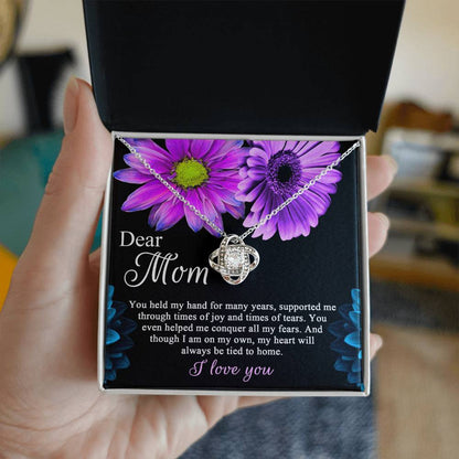 Mom - Held My Hand - Love Knot Necklace