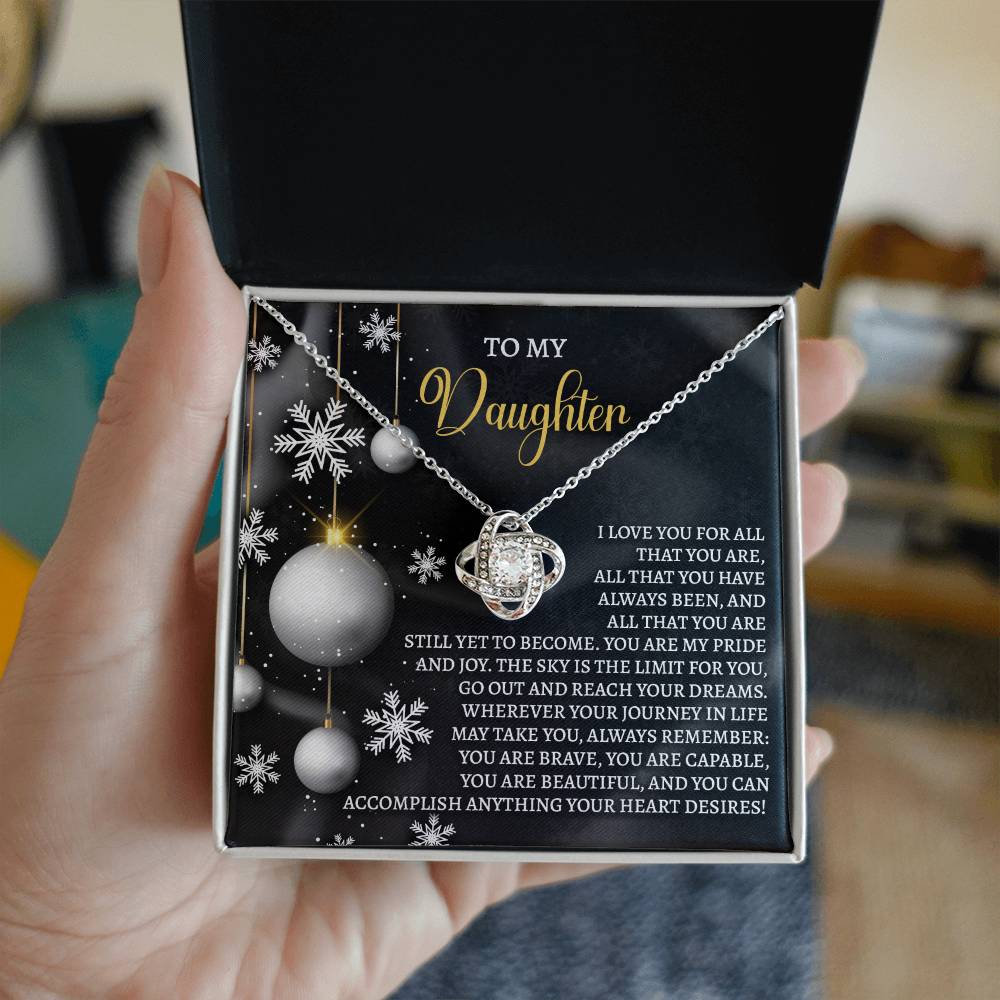 Daughter - Pride And Joy - Love Knot Necklace