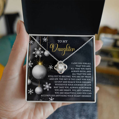 Daughter - Pride And Joy - Love Knot Necklace