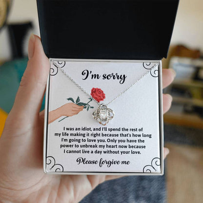 Sorry - Making It Right - Love Knot Necklace