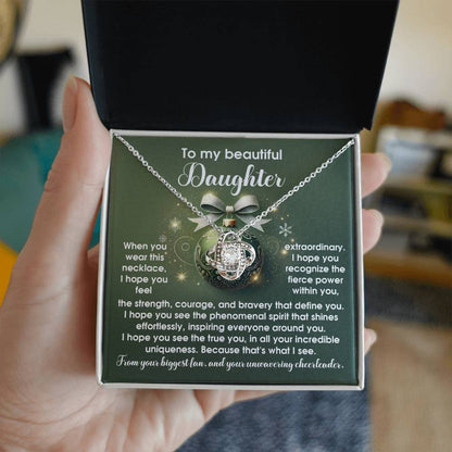 Daughter - Incredible Uniqueness - Love Knot Necklace