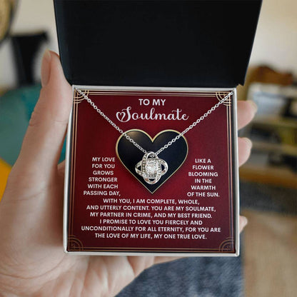 Soulmate - One True Love - Love Knot Necklace