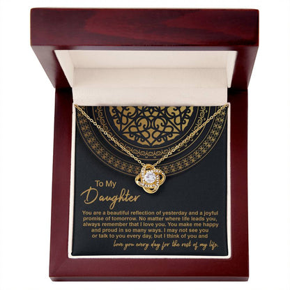 Daughter - Beautiful Reflection 2 - Love Knot Necklace