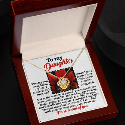 Daughter - A Deeper Love - Love Knot Necklace