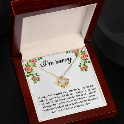 Sorry - Make It Right - Love Knot Necklace