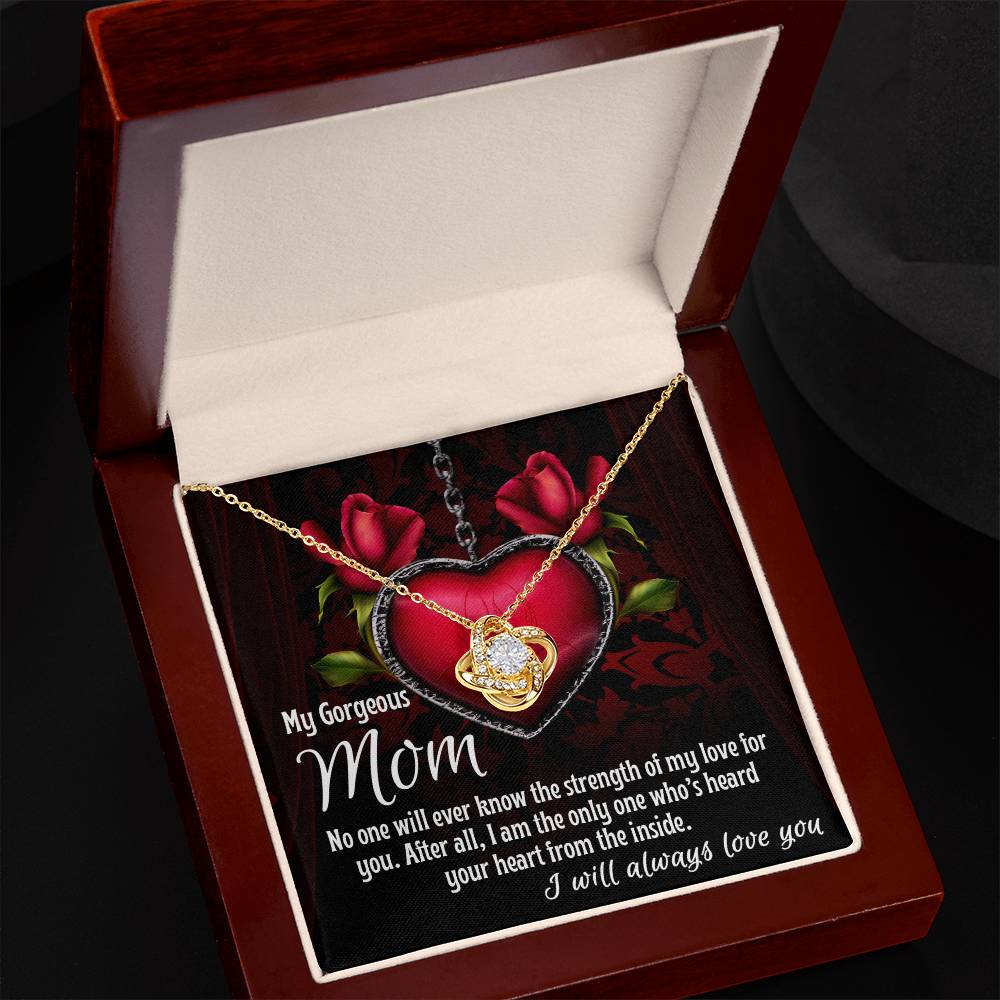 Mom - Heard Your Heart - Love Knot Necklace