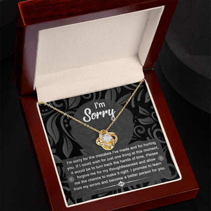 Sorry - Just One Thing - Love Knot Necklace