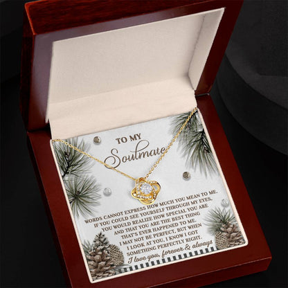 Soulmate - Perfectly Right - Love Knot Necklace
