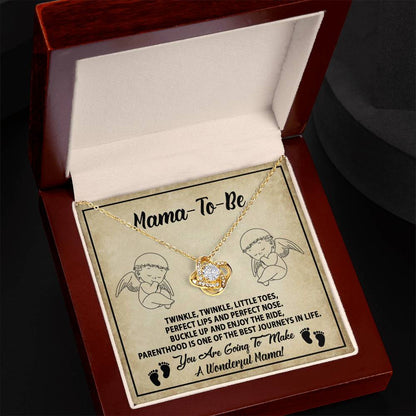Mama To Be - Enjoy The Ride - Love Knot Necklace