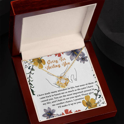 Sorry - Haunt Me - Love Knot Necklace