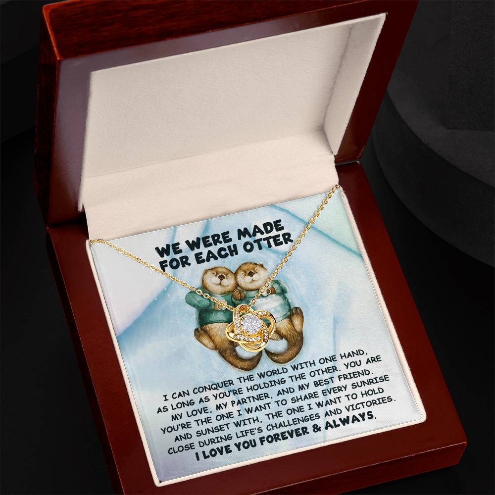 Soulmate -  For Each Otter - Love Knot Necklace