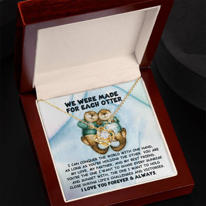 Soulmate -  For Each Otter - Love Knot Necklace