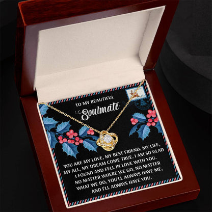 Soulmate - Fell In Love - Love Knot Necklace