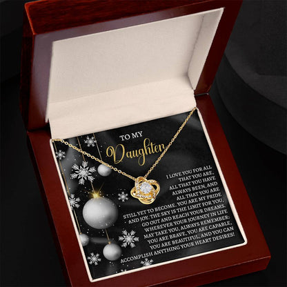 Daughter - Pride And Joy - Love Knot Necklace