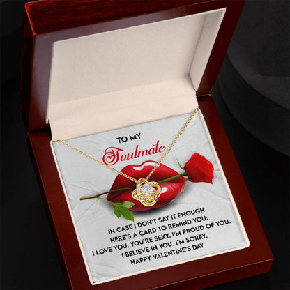 Soulmate - Don’t Say It - Love Knot Necklace