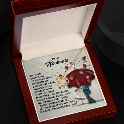 Soulmate - Deeply Loved - Love Knot Necklace
