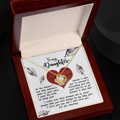 Daughter - On Your Face - Love Knot Necklace