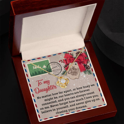 Daughter - Forever Connected - Love Knot Necklace