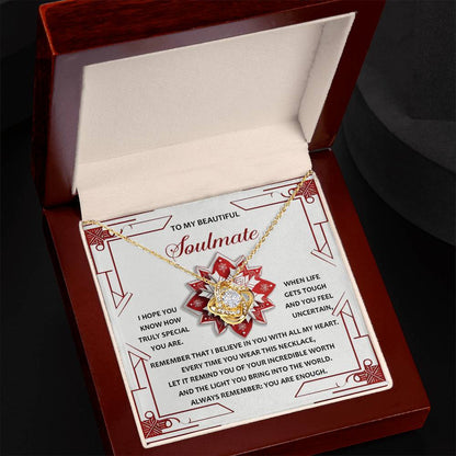 Soulmate - You Are Enough - Love Knot Necklace
