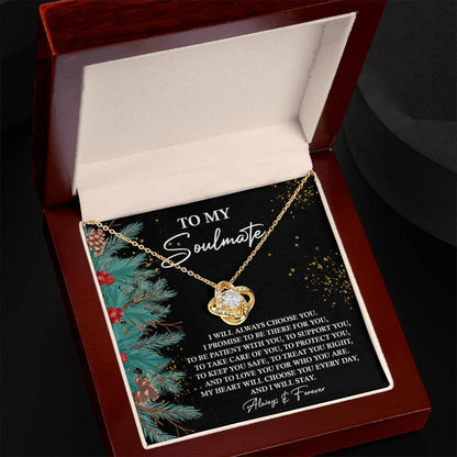 Soulmate - Treat You Right - Love Knot Necklace