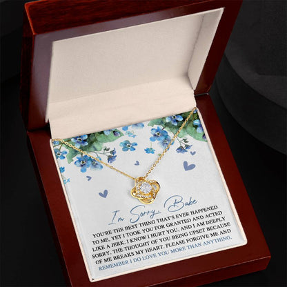 Sorry - More Than Anything - Love Knot Necklace