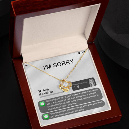 Sorry - Breaks My Soul - Love Knot Necklace