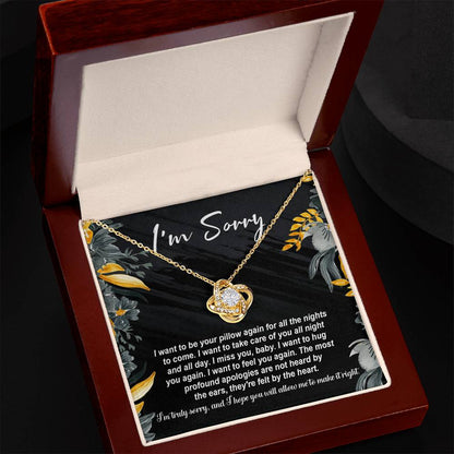 Sorry - Be Your Pillow - Love Knot Necklace