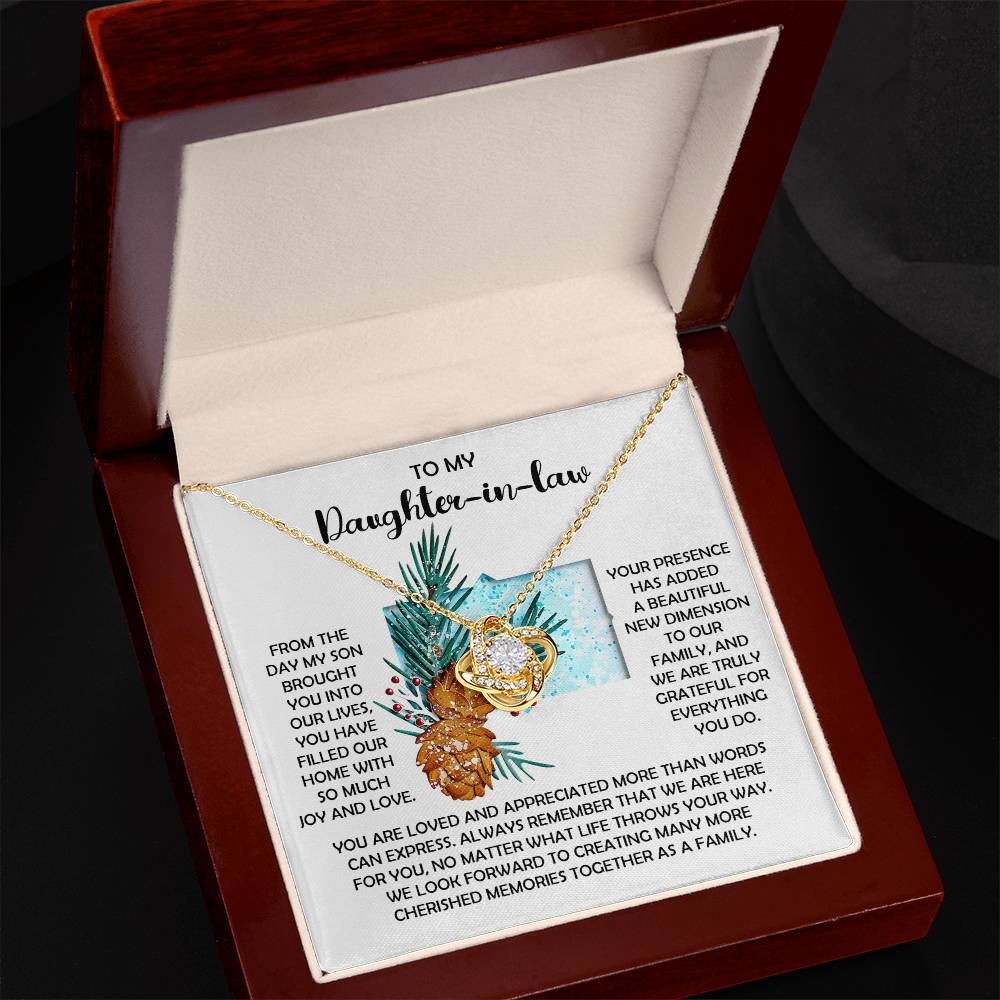 Daughter-in-Law - Here For You - Love Knot Necklace