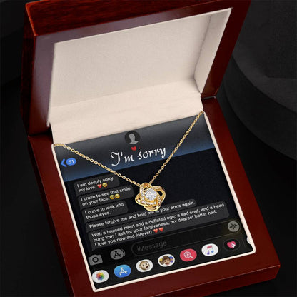 Sorry - Rebuild Our Connection - Love Knot Necklace