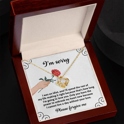 Sorry - Making It Right - Love Knot Necklace