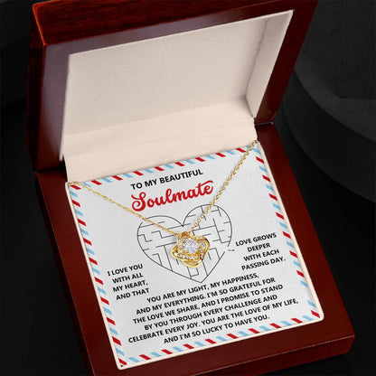 Soulmate - To Have You - Love Knot Necklace