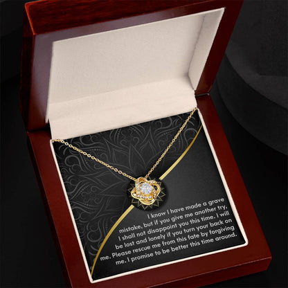 Sorry - Turn Your Back - Love Knot Necklace