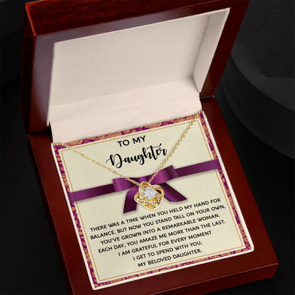 Daughter - Spend With You - Love Knot Necklace