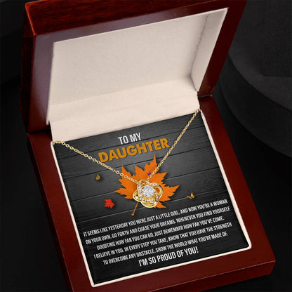 Daughter - You Can Go - Love Knot Necklace