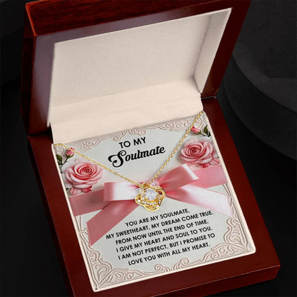 Soulmate - Heart And Soul - Love Knot Necklace
