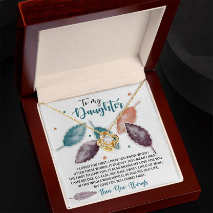 Daughter - Pray You Know - Love Knot Necklace